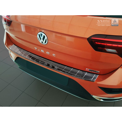 Ochranná nerezová lišta prahu piatych dverí (čierna) VW T-Roc 2017 -