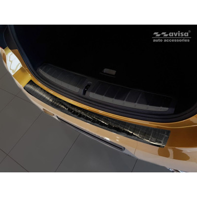 Ochranná nerezová lišta prahu piatych dverí (čierna) BMW X2 F49 (M-Pakiet) 2018 -