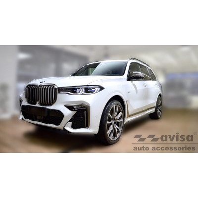 Ochranná nerezová lišta prahu piatych dverí (čierna) BMW X7 (G07) 2018 -