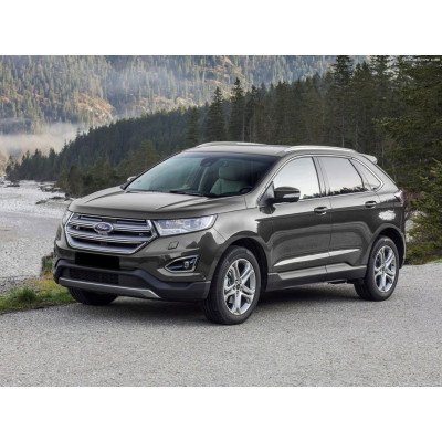 Ochranná nerezová lišta prahu piatych dverí (čierna) Ford Edge 2014 - 2018