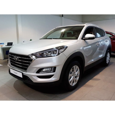 Ochranná nerezová lišta prahu piatych dverí (čierna) Hyundai Tucson 2018 -