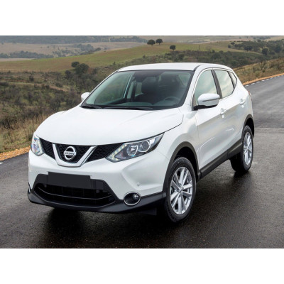 Ochranná nerezová lišta prahu piatych dverí (čierna) Nissan Qashqai II 2013 - 2016