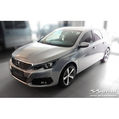 Ochranná nerezová lišta prahu piatych dverí (čierna) Peugeot 308 II SW 2014 -