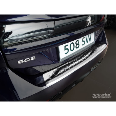 Ochranná nerezová lišta prahu piatych dverí Peugeot 508 II Liftback 2018 -
