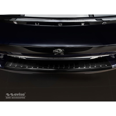 Ochranná nerezová lišta prahu piatych dverí (čierna) Peugeot 508 II Liftback 2018 -