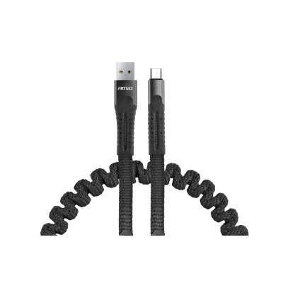Pružinový kábel USB+microUSB 120cm FullLINK