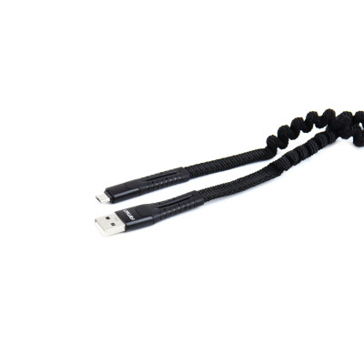 Pružinový kábel USB+microUSB 120cm FullLINK