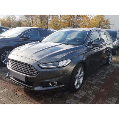 Ochranná nerezová lišta prahu piatych dverí (čierna) Ford Mondeo V Turnier  2014 -