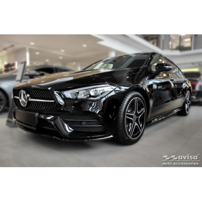 Ochranná nerezová lišta prahu piatych dverí (čierna) Mercedes CLA II Shooting Brake X118 2019 -